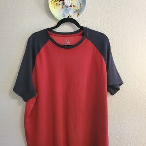 George Men’s Red and Black Raglan Short-Sleeve Shirt